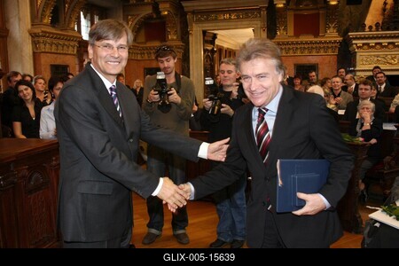 Díszpolgári Cím, Pro Urbe, Budapestért - díjátadó-stock-foto