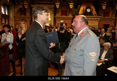 Díszpolgári Cím, Pro Urbe, Budapestért - díjátadó-stock-foto