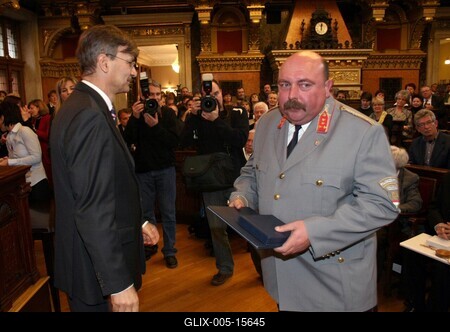 Díszpolgári Cím, Pro Urbe, Budapestért - díjátadó-stock-foto