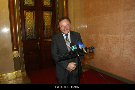 Csáky Pál és Katona Béla találkozója-stock-foto