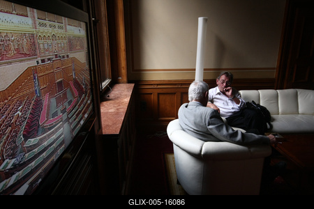 Parlament - dohányzó-stock-foto