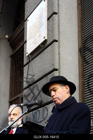 Megemlékezés a Jókai utcában-stock-foto