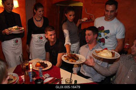 Jótékonyság - Don Leone étterem-stock-foto