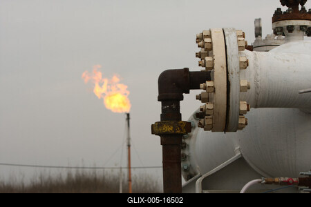 Földgáz-kitermelés, Makói-árok-stock-foto