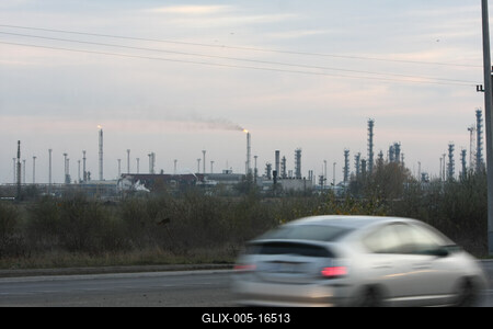 Földgáz-kitermelés, Makói-árok-stock-foto