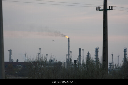 Földgáz-kitermelés, Makói-árok-stock-foto