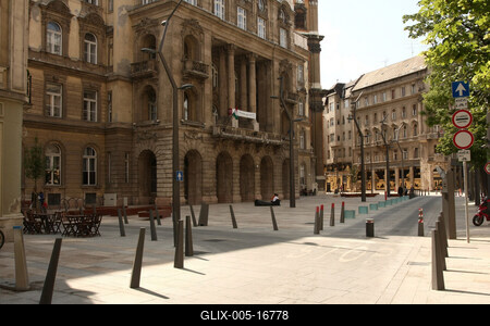 Budapest Főutcája-stock-foto