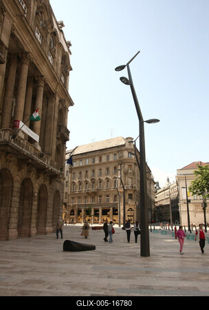 Budapest Főutcája-stock-foto