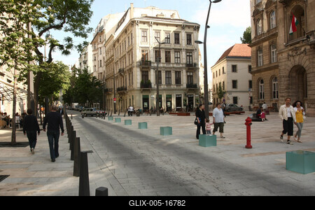 Budapest Főutcája-stock-foto