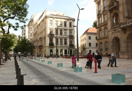 Budapest Főutcája-stock-foto