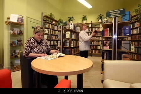 Mester utcai Szabó Ervin könyvtár-stock-foto