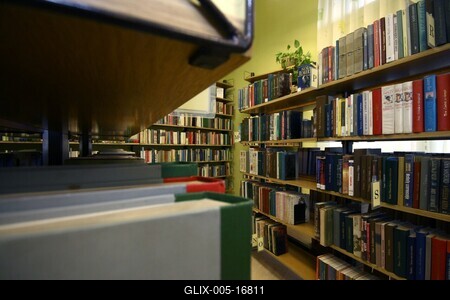 Mester utcai Szabó Ervin könyvtár-stock-foto