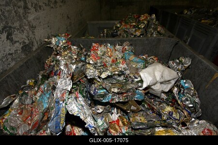 Optikai műanyaghulladék-válogató üzem-stock-foto