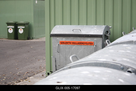 Hulladékudvar a XVIII. kerületben-stock-foto