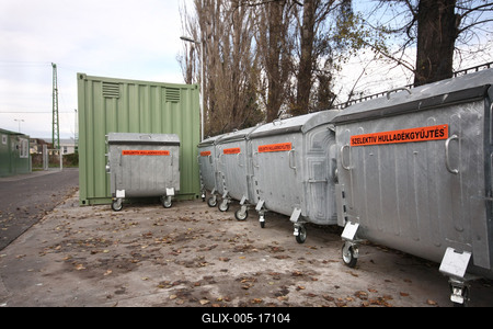 Hulladékudvar a XVIII. kerületben-stock-foto