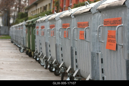 Hulladékudvar a XVIII. kerületben-stock-foto