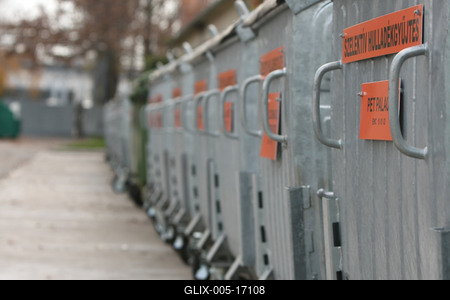 Hulladékudvar a XVIII. kerületben-stock-foto