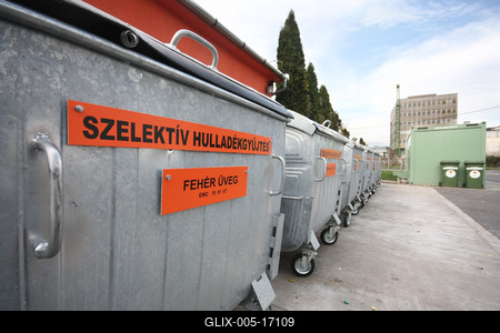 Hulladékudvar a XVIII. kerületben-stock-foto