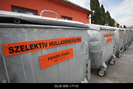 Hulladékudvar a XVIII. kerületben-stock-foto