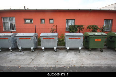 Hulladékudvar a XVIII. kerületben-stock-foto