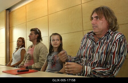 Az "Igazából apa" című film sajtótájékoztatója-stock-foto