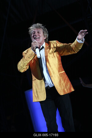 Rod Stewart koncert-stock-foto