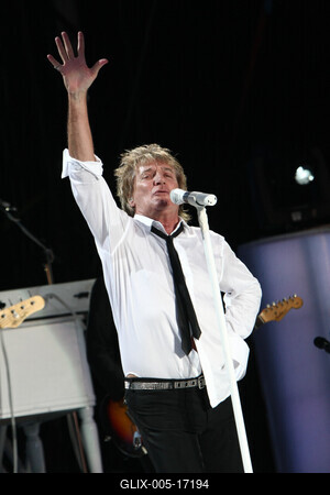 Rod Stewart koncert-stock-foto