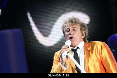 Rod Stewart koncert-stock-foto