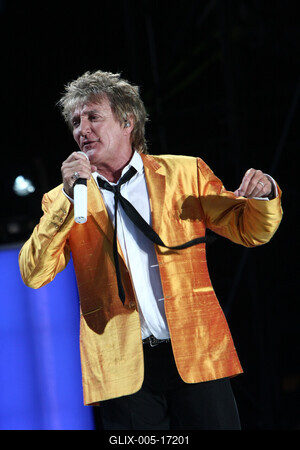 Rod Stewart koncert-stock-foto