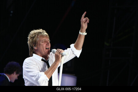 Rod Stewart koncert-stock-foto