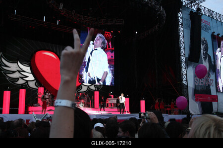 Rod Stewart koncert-stock-foto