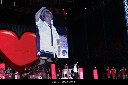 Rod Stewart koncert-stock-foto