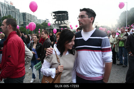 14. T-Mobile Kapcsolat koncert-stock-foto