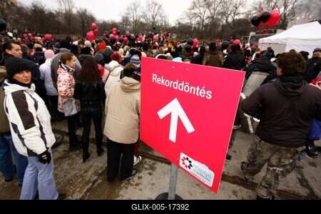 Hógolyó világrekord-kísérlet-stock-foto