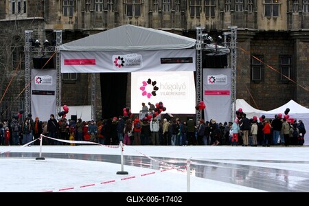 Hógolyó világrekord-kísérlet-stock-foto