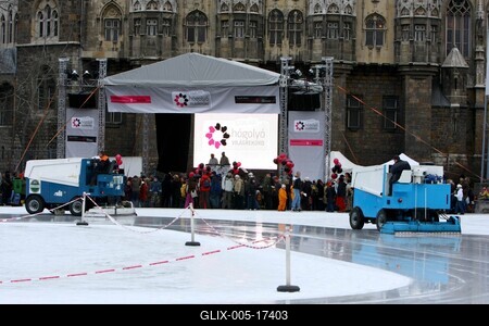 Hógolyó világrekord-kísérlet-stock-foto