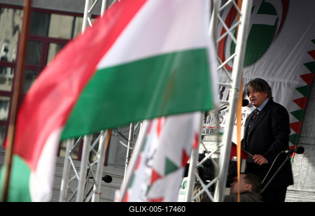 Jobbik ünnepség-stock-foto