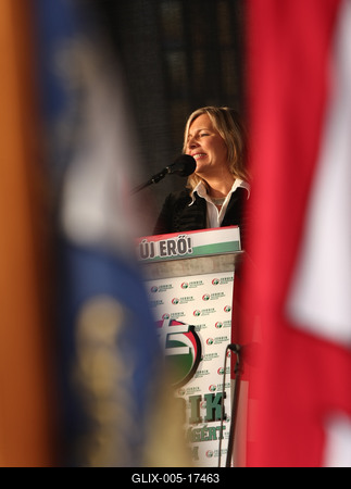 Jobbik ünnepség-stock-foto