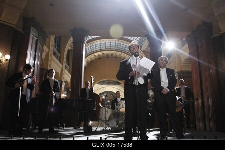 A "Kaland" című film forgatása-stock-foto