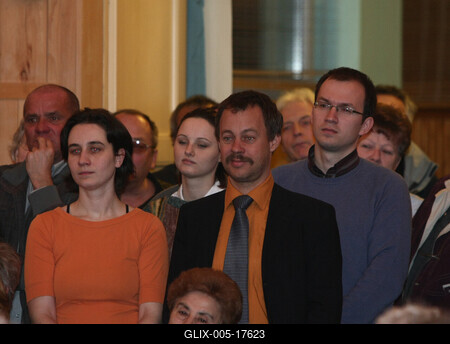 Tarlós István Kőbányán-stock-foto