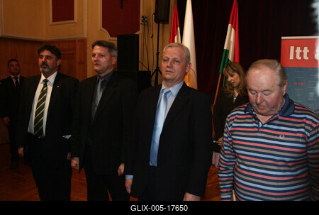 Tarlós István Kőbányán-stock-foto