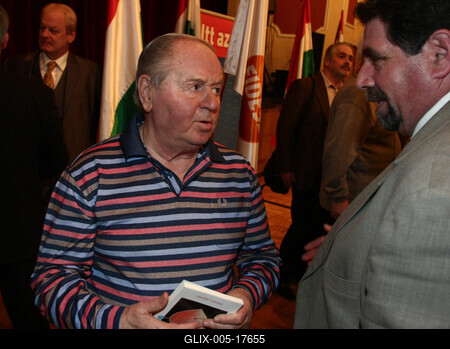 Tarlós István Kőbányán-stock-foto