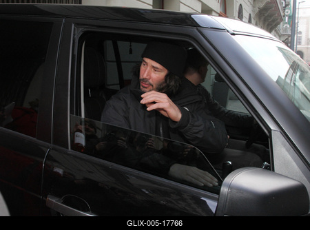 Keanu Reeves Budapesten-stock-foto