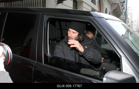 Keanu Reeves Budapesten-stock-foto