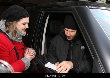 Keanu Reeves Budapesten-stock-foto