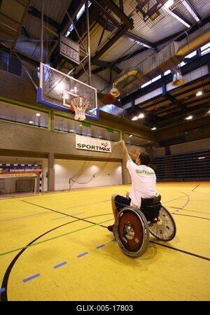 Kerekesszékes kosárlabda minitorna-stock-foto