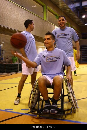 Kerekesszékes kosárlabda minitorna-stock-foto