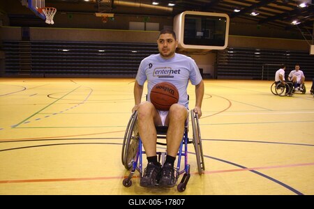 Kerekesszékes kosárlabda minitorna-stock-foto