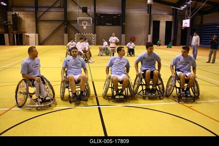 Kerekesszékes kosárlabda minitorna-stock-foto