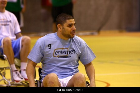 Kerekesszékes kosárlabda minitorna-stock-foto